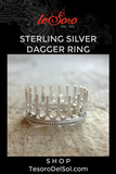 Sterling Silver Dagger Ring
