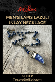 Men's Lapis Lazuli Inlay Necklace