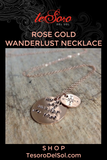 Rose Gold Wanderlust Necklace