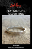 Flat Sterling Silver Ring