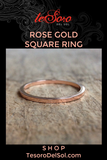 Rose Gold Square Ring