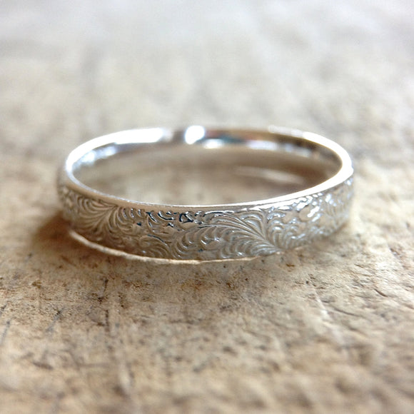 Silver Paisley Ring
