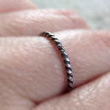 Antique Sterling Silver Twist Ring