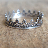 Antique Crown Bohemian Ring