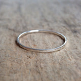 Five Stackable Sterling Silver Rings