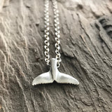 Sterling Silver Whale Tail Necklace