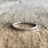 Silver Raw Silk Ring