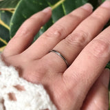 Oxidized Silver Square Ring