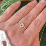 Sterling Silver Initial Ring