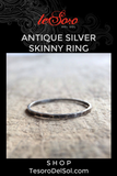 One Antique Sterling Silver Ring
