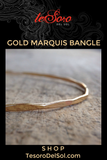 Gold Marquis<br>Bangle Bracelet