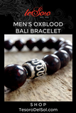 Men's Oxblood Bali Bracelet