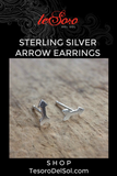 Sterling Silver Arrow Stud Earrings