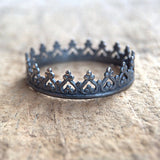 Black Crown Ring - TesoroDelSol