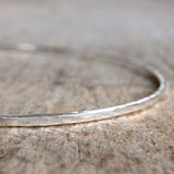 Silver Whale Tail Charm<br>Bangle Bracelet