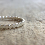 Sterling Silver Scalloped Ring