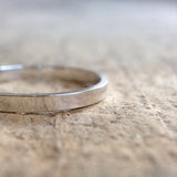 Flat Antique Silver Ring