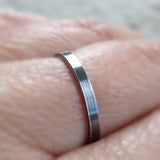 Flat Antique Silver Ring