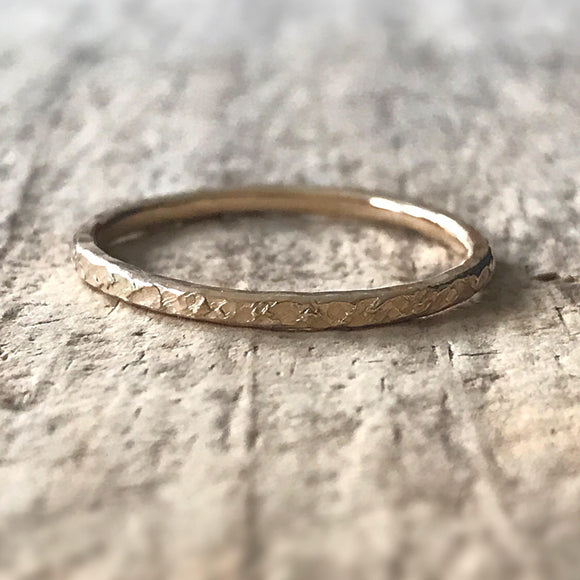 Gold Raw Silk Ring