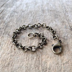 Antique Brass Chain Necklace Extender