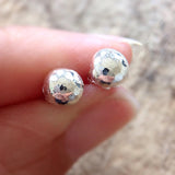 Sterling Silver Dome Stud Earrings