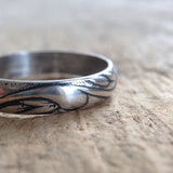Antique Sterling Silver Flourish Ring