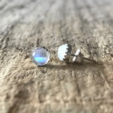 Moonstone Gemstone Stud Earrings