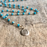 Turquoise Rosary Necklace